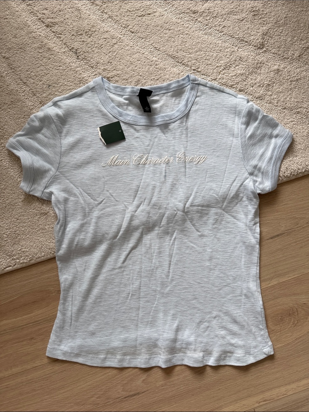 NEW- Wild Fable Main Character Energy Baby Blue T-Shirt